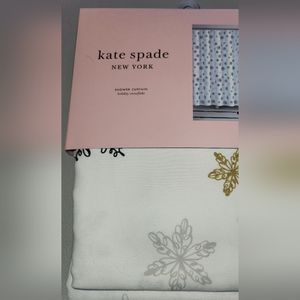 Kate Spade Holiday Snowflake Shower Curtain